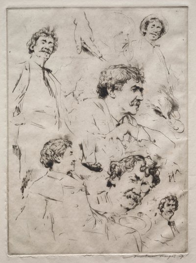 ستة وجوه من ويسلر بواسطة Mortimer Menpes