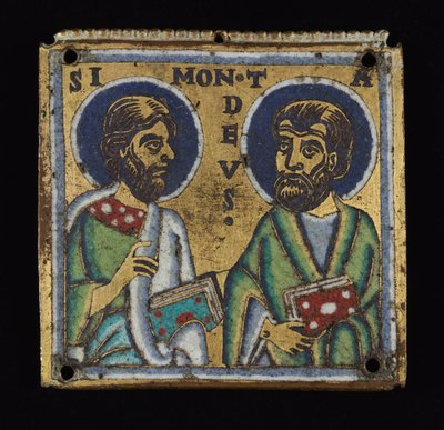 لوحة: سيمون وتداوس ، 1160 ج بواسطة مدرسة موسان