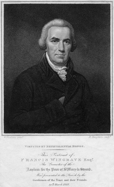 فرانسيس وينجراف c1789-1823 ، 1818. بواسطة موسى هوتون