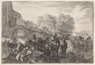 المناظر الطبيعية مع المسافرين المناظر الطبيعية الأركادية (عنوان السلسلة) بواسطة Moyses van Wtenbrouck