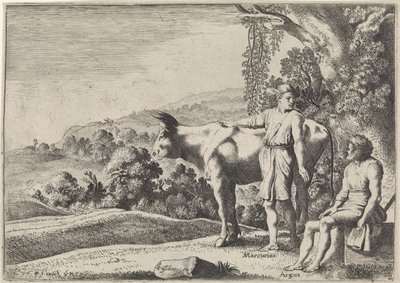 عطارد في محادثة مع أرجوس بواسطة Moyses van Wtenbrouck