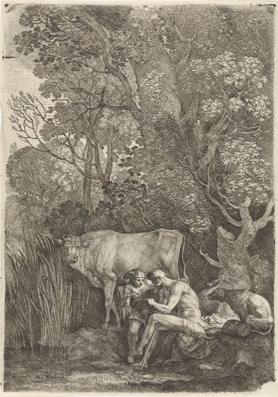 عطارد يهدأ أرجوس للنوم بواسطة Moyses van Wtenbrouck