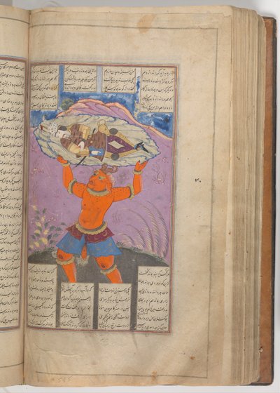 كتاب شاهنامه لملوك الفردوسي ، ستينيات القرن السادس عشر. بواسطة معين