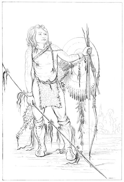 رئيس Comanche ، قرية Comanche العظيمة ، 1841. بواسطة مايرز وشركاه