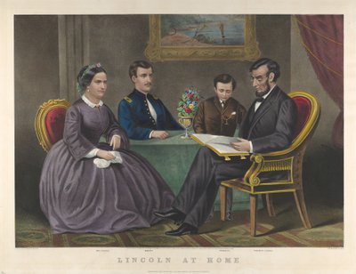 لينكولن في المنزل ، 1867 بواسطة ناثانيل كورير