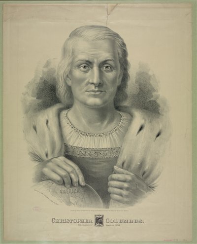 صورة كريستوفر كولومبوس (1451-1506) بواسطة كوريير وآيفز
