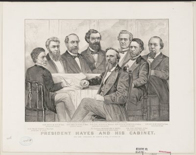 الرئيس هايز وحكومته ، حوالي عام 1877 (ليتو) بواسطة كوريير وآيفز