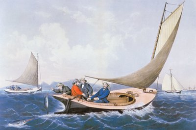 Trolling for blue fish off the coast of Maine بواسطة كوريير وآيفز