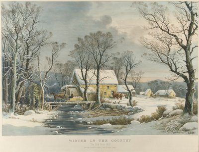 الشتاء في الريف ، The Old Griest Mill بواسطة كوريير وآيفز