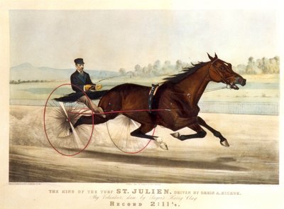 ملك العشب "سانت جوليان ، بقيادة أورين أ.هيكوك ، 1880 (ليثو) بواسطة N. and Ives، JM Currier