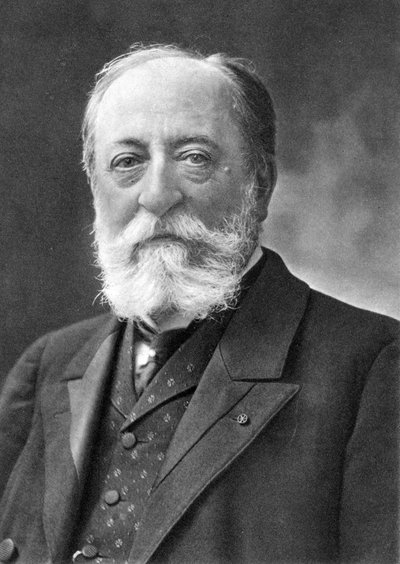 كميل سانت ساينز (1835-1921) مؤلف موسيقي فرنسي ، من صورة فوتوغرافية التقطها نادار ، اسم مستعار لغاسبار فيليكس تورناشون (1820-1910). بواسطة نادار
