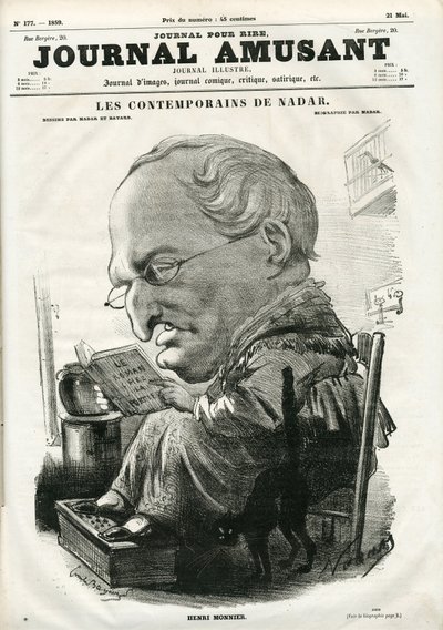 Cover of “ Le Journal Amusant", 05 may 1859 (engraving) بواسطة نادار