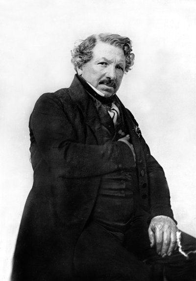 French painter inventor of the diorama and the daguerreotype (1837), co-inventor of photography (1839) , picture by Nadar بواسطة نادار