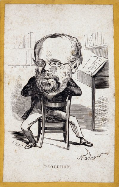 Portraits-charge (رسوم بورتريهات) لـ Pierre-Joseph Proudhon (Pierre Joseph Proudhon بواسطة نادار