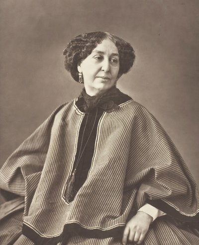 ولد جورج ساند أمانتين لوسيل أورور دوبين ، الروائي الفرنسي ، 1804-1876 ، 1864. بواسطة نادار
