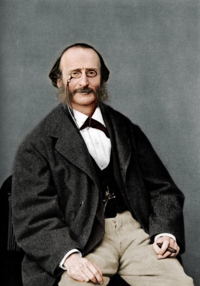 جاك أوفنباخ 1819-1880 ، مؤلف موسيقي ألماني ، عازف تشيللي ونسخة من الرومانسية بواسطة نادار