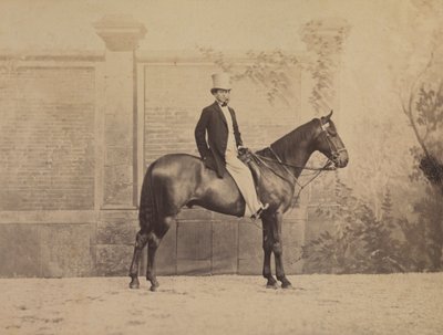رجل على حصان ، ج. 1860s. بواسطة نادار