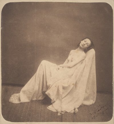 [نموذج جالس ، مكسو جزئيًا] ، 1856-59. بواسطة نادار