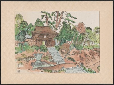 تمبل دي ماتسونوديرا معبد Aobayama Matsuodera (العنوان على الكائن) Houtsnedes van Heilige Kannon Tempels (عنوان المسلسل) مطبوعات Wooblock لمعابد Kannon المقدسة (عنوان السلسلة على الكائن) Mokuhanga Kannon reijô sen (عنوان المسلسل على الكائن) بواسطة أوشيدا بيجوتسو شوشي