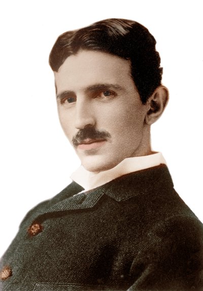 صورة نيكولا تيسلا (1856-1943) (نيكولاي) - مهندس صربي المولد ، فيزيائي ومخترع - تصوير نابليون ساروني (1821-1896) 1890 بواسطة نابليون ساروني