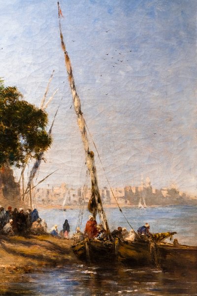 في انتظار الصعود إلى الطائرة بواسطة Narcisse Berchere