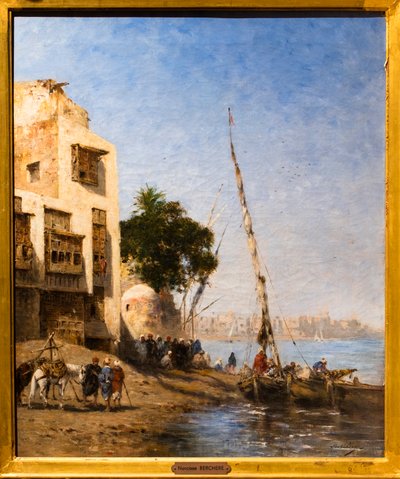 في انتظار الصعود إلى الطائرة بواسطة Narcisse Berchere