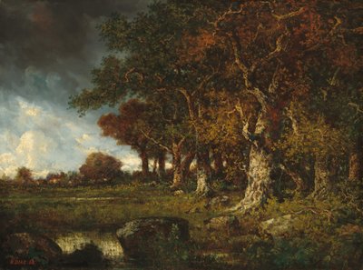 حافة الغابة في Les Monts-Girard ، Fontainebleau ، 1868. بواسطة نارسيس فيرجيل دياز دي لا بينيا