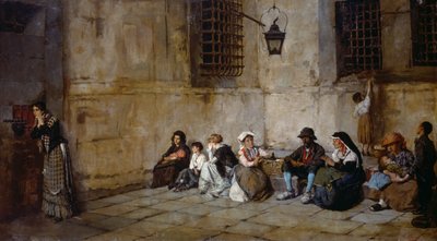 الانتظار ، أقارب السجناء ، تأليف ناتالي أتاناسيو (1846-1923) بواسطة ناتالي أتاناسيو