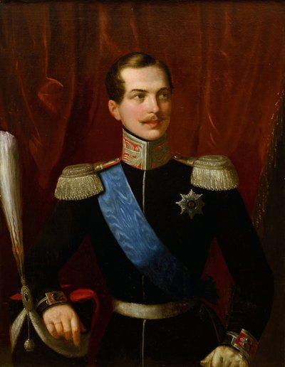 ألكسندر الثاني (إمبراطور روسيا) - صورة لولي العهد ألكسندر نيكولايفيتش (1818-1881) رسمها شيافوني ، ناتالي (1777-1858). زيت على قماش بواسطة ناتالي شيافوني
