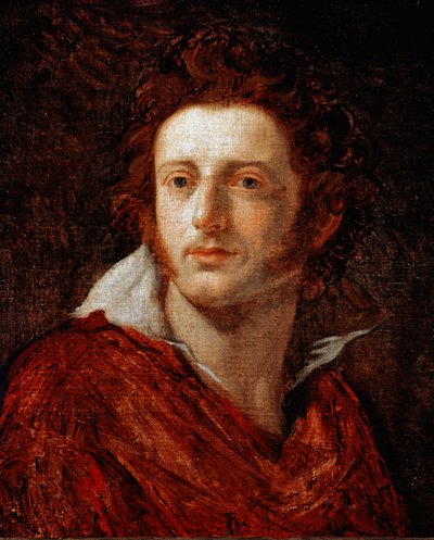 صورة للشاعر والكاتب المسرحي الإيطالي أوغو فوسكولو (1778-1827) لوحة لناتالي شيافوني (1777-1858) القرن التاسع عشر فلورنسا ، جاليريا دارت موديرنا بواسطة ناتالي شيافوني