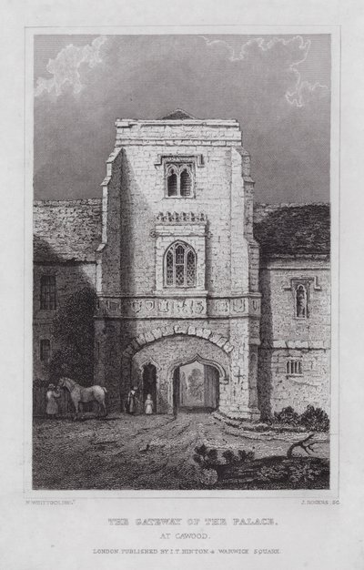 The Gateway of the Palace, at Cawood (engraving) بواسطة ناثانيال (بعد) ويتوك
