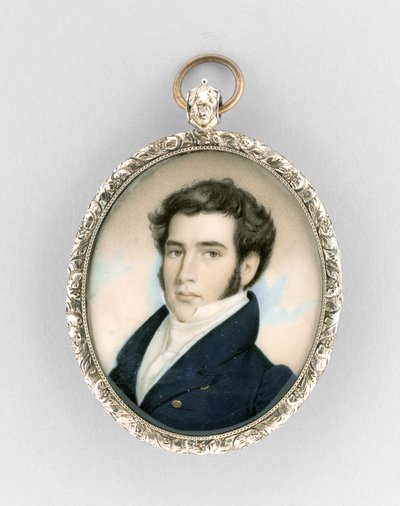 صورة لرجل ، حوالي عام 1825 (ألوان مائية على عاج بواسطة ناثانيال جوسلين