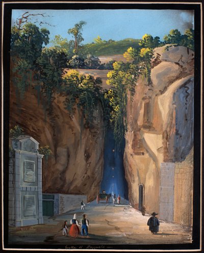 Cave in Pozzuoli (gouache) بواسطة مدرسة نابولي