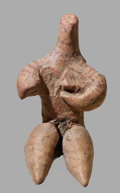 تمثال صغير من الفخار لإناثا ، سوريا ، حوالي 5000 قبل الميلاد (طيني) بواسطة العصر الحجري الحديث