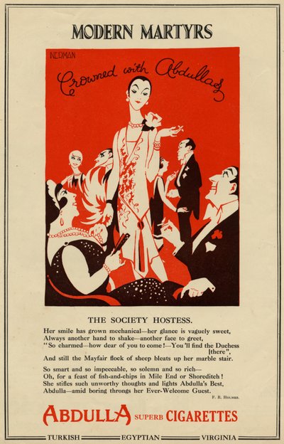 سجائر عبد الله ، 1927 بواسطة نيرمان