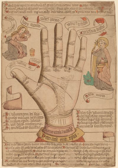 اليد كمرآة الخلاص بواسطة Netherlandish 15th Century