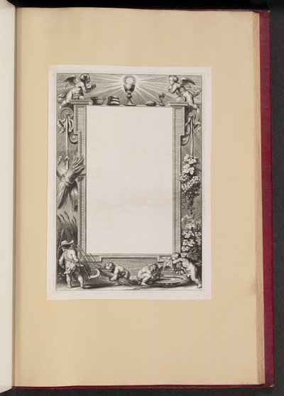 رسم توضيحي للحدود مع عروض حصاد بوتي لله بواسطة Netherlandish 17th Century