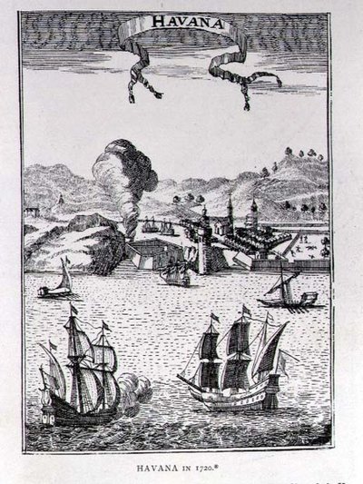 هافانا ، من Gages Voyages ، أمستردام ، 1720 بواسطة المدرسة الهولندية
