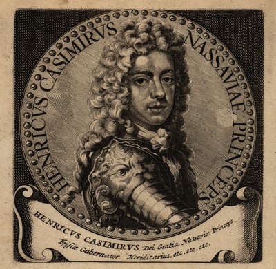صورة هنري كازيمير الثاني ملك ناسو ديتز (1657-1696). بواسطة المدرسة الهولندية