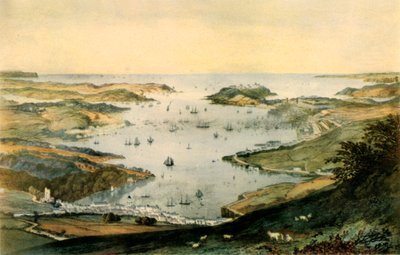 ميناء فالماوث ، عام 1840 ، 1942. بواسطة نيومان وشركاه