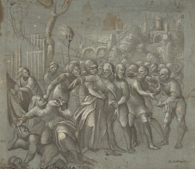 القبض على المسيح ، كاليفورنيا. 1545-46. بواسطة نيكولو جيولفينو