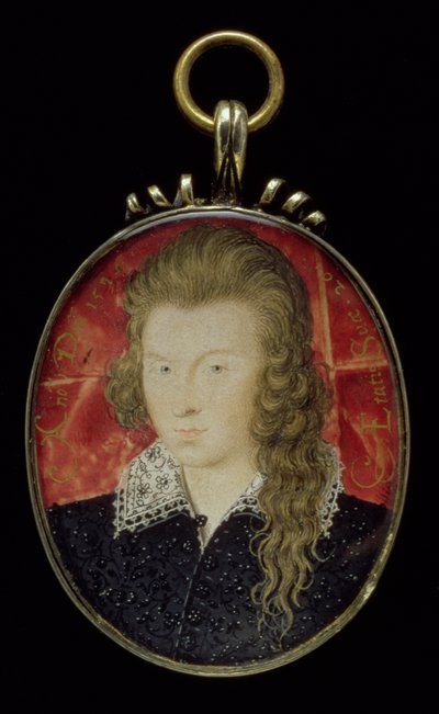 No.3856 Henry Wriothesley ، إيرل ساوثامبتون الثالث (1573-1624) ، c.1594 (الغواش على الرق) بواسطة نيكولاس هيليارد