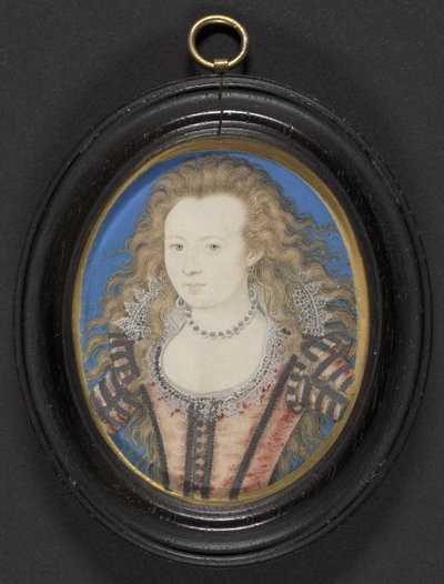 صورة لسيدة ، c.1605-10 (غواش رق مرسوم على البطاقة) بواسطة نيكولاس هيليارد