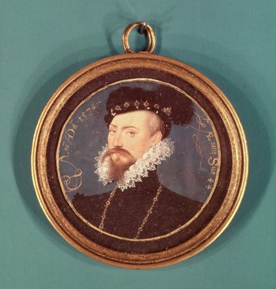 روبرت دادلي ، إيرل ليستر (c.1532-88) 1576 بواسطة نيكولاس هيليارد