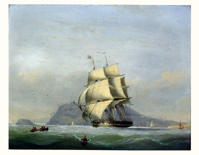 HMS بيكيه تحت الشراع بواسطة Nicholas Matthews Condy