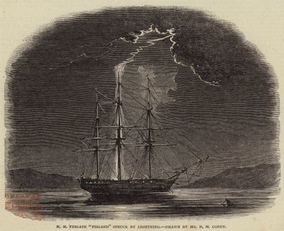 ضربت HM Frigate Fisgard بواسطة Lightning بواسطة نيكولاس ماثيوز كوندي