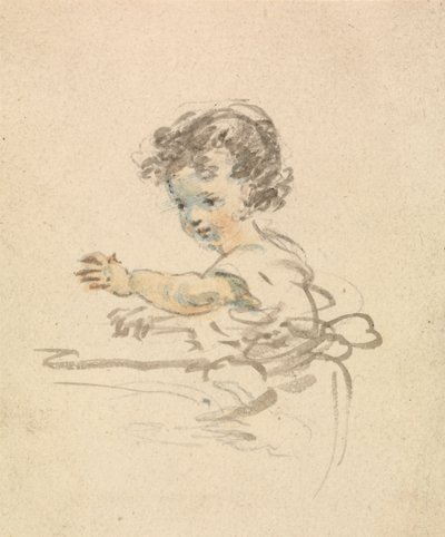 طفل جالس بواسطة Nicholas Pocock