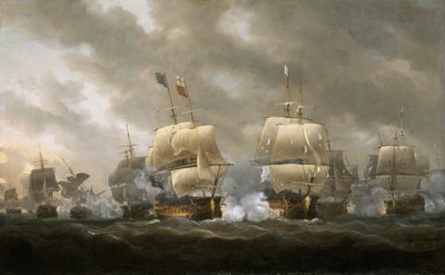 معركة خليج كويبرون، 20 نوفمبر 1759 بواسطة Nicholas Pocock