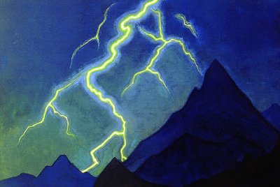 نداء السماء ، البرق ، 1935-36 بواسطة نيكولاس رويريتش