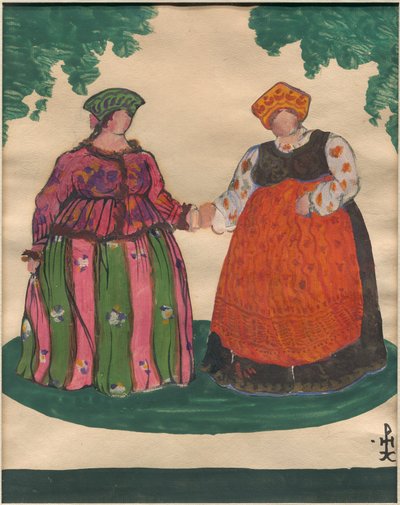 تصميم أزياء لأوبرا ريمسكي كورساكوف "حكاية القيصر سالتان" ، 1919 بواسطة نيكولاس رويريتش